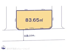 【埼玉県/さいたま市中央区新中里】さいたま市中央区新中里3丁目 土地 区画図