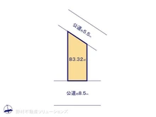 【埼玉県/さいたま市南区鹿手袋】さいたま市南区鹿手袋3丁目 土地 区画図