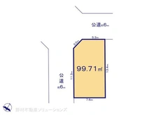 【埼玉県/戸田市笹目】戸田市笹目4丁目 土地 区画図