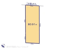 【埼玉県/戸田市笹目】戸田市笹目4丁目 土地 区画図