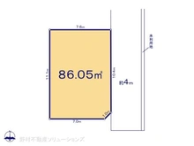 【埼玉県/さいたま市中央区八王子】さいたま市中央区八王子5丁目 土地 区画図