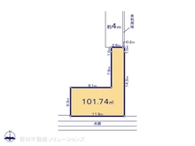【埼玉県/さいたま市中央区八王子】さいたま市中央区八王子5丁目 土地 区画図