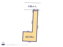 【埼玉県/さいたま市南区鹿手袋】さいたま市南区鹿手袋6丁目 土地 区画図