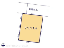 【神奈川県/川崎市川崎区東門前】川崎市川崎区東門前3丁目 土地 区画図