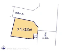 【神奈川県/川崎市川崎区浅田】川崎市川崎区浅田2丁目 土地 区画図