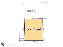 【神奈川県/川崎市川崎区四谷下町】川崎市川崎区四谷下町 土地 区画図