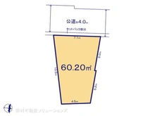 【東京都/中野区中央】中野区中央5丁目 土地 区画図