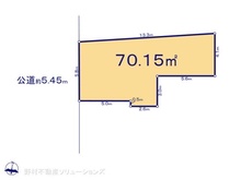 【東京都/中野区野方】中野区野方5丁目 土地 区画図