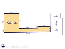 【東京都/練馬区南田中】練馬区南田中1丁目 土地 区画図