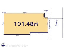 【東京都/練馬区南田中】練馬区南田中1丁目 土地 区画図
