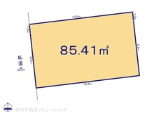 【東京都/西東京市中町】西東京市中町5丁目 土地 区画図