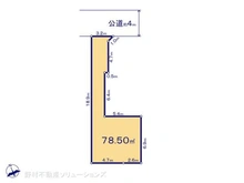 【埼玉県/さいたま市見沼区東大宮】さいたま市見沼区東大宮6丁目 土地 区画図