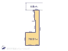 【埼玉県/さいたま市見沼区東大宮】さいたま市見沼区東大宮6丁目 土地 区画図