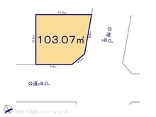 【埼玉県/さいたま市見沼区東大宮】さいたま市見沼区東大宮6丁目 土地 区画図