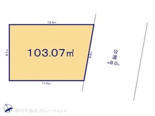 【埼玉県/さいたま市見沼区東大宮】さいたま市見沼区東大宮6丁目 土地 区画図