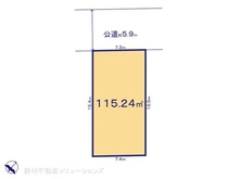 【埼玉県/さいたま市見沼区東大宮】さいたま市見沼区東大宮2丁目 土地 区画図