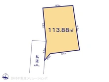 【埼玉県/さいたま市北区奈良町】さいたま市北区奈良町 土地 区画図