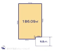 【埼玉県/さいたま市北区東大成町】さいたま市北区東大成町2丁目 土地 区画図