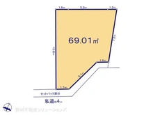 【埼玉県/さいたま市北区植竹町】さいたま市北区植竹町1丁目 土地 区画図