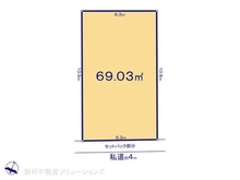 【埼玉県/さいたま市北区植竹町】さいたま市北区植竹町1丁目 土地 区画図