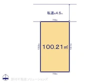 【埼玉県/さいたま市見沼区島町】さいたま市見沼区島町 土地 区画図
