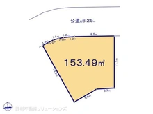 【埼玉県/さいたま市見沼区大字南中丸】さいたま市見沼区大字南中丸 土地 区画図