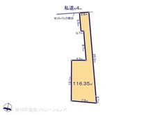 【東京都/日野市大坂上】日野市大坂上2丁目 土地 区画図