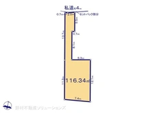 【東京都/日野市大坂上】日野市大坂上2丁目 土地 区画図