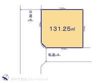 【東京都/羽村市栄町】羽村市栄町1丁目 土地 区画図