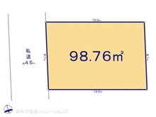 【東京都/立川市砂川町】立川市砂川町7丁目 土地 区画図