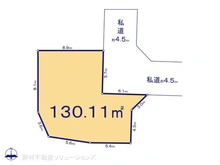 【東京都/日野市大字日野】日野市大字日野 土地 区画図