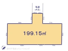 【東京都/羽村市小作台】羽村市小作台2丁目 土地 区画図