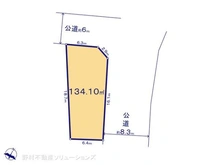 【東京都/日野市西平山】日野市西平山1丁目 土地 区画図