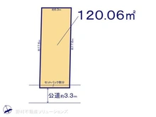 【東京都/立川市富士見町】立川市富士見町5丁目 土地 区画図