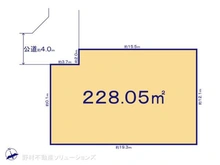 【東京都/立川市錦町】立川市錦町1丁目 土地 区画図
