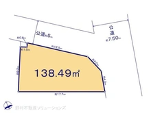 【東京都/東大和市上北台】東大和市上北台2丁目 土地 区画図