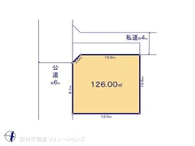 【東京都/日野市多摩平】日野市多摩平6丁目 土地 区画図