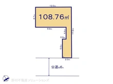 【東京都/日野市日野本町】日野市日野本町5丁目 土地 区画図