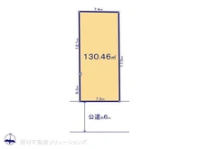 【東京都/日野市栄町】日野市栄町3丁目 土地 区画図