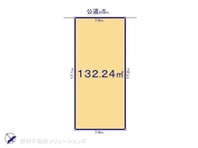 【東京都/昭島市田中町】昭島市田中町1丁目 土地 区画図