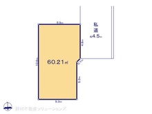 【東京都/八王子市上野町】八王子市上野町 土地 区画図