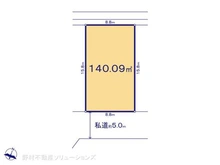 【東京都/日野市新町】日野市新町3丁目 土地 区画図