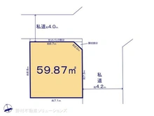 【東京都/荒川区東尾久】荒川区東尾久2丁目 土地 区画図