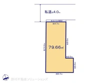 【東京都/荒川区東尾久】荒川区東尾久2丁目 土地 区画図