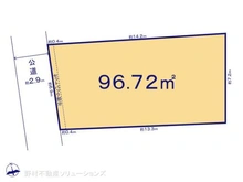 【東京都/荒川区西尾久】荒川区西尾久1丁目 土地 区画図