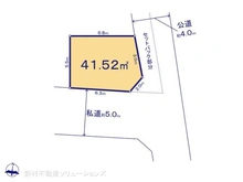 【東京都/北区滝野川】北区滝野川5丁目 土地 区画図
