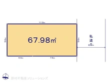 【東京都/大田区南馬込】大田区南馬込3丁目 土地 区画図