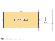【東京都/大田区南馬込】大田区南馬込3丁目 土地 区画図