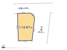 【愛知県/名古屋市北区六が池町】名古屋市北区六が池町 土地 区画図
