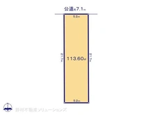 【愛知県/名古屋市北区田幡】名古屋市北区田幡2丁目 土地 区画図